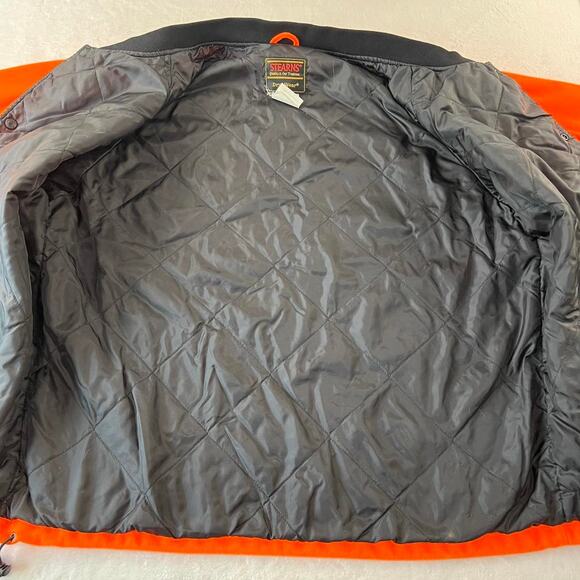 Stearns Dry Wear Hunting Jacket Blaze Orange quilted Lining Size Large - Picture 4 of 5